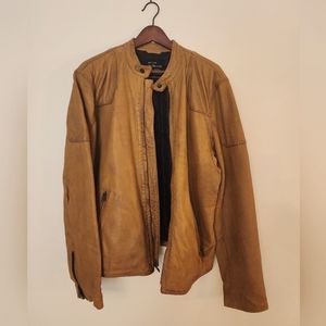 Lucky Brand Handcrafted leather jacket - Camel size L